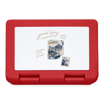 Good Boy Freiheit Reise-Stempel - Brotdose - Rot - Vorne
