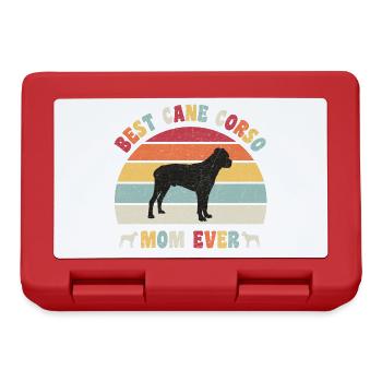 Best Cane Corso mom ever dog lovers vintage retro - Brotdose - Rot - Vorne