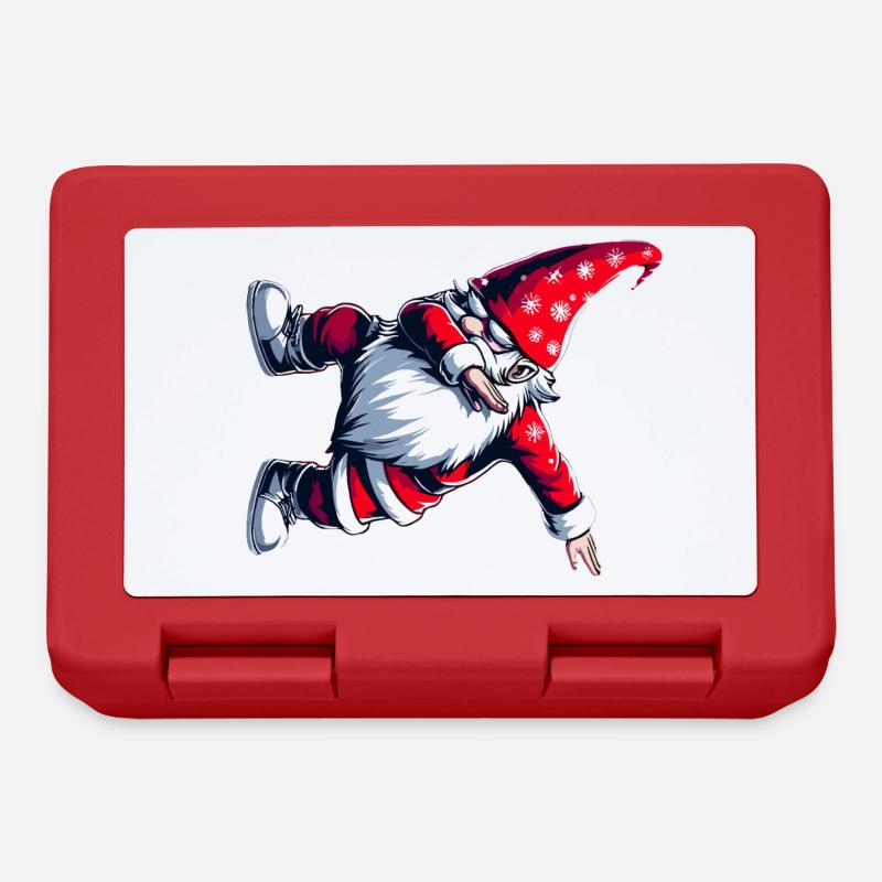 Dabbing Weihnachtsmann Dab Nikolaus - Brotdose - Rot