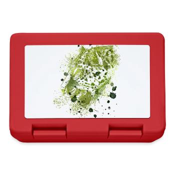 panther,cheetah,leopard,red,colorful,graffiti,green - Lunchbox - red - Front