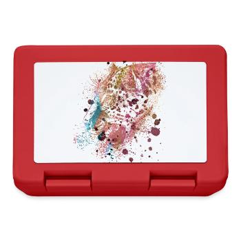 panther,cheetah,leopard,red,colorful,graffiti,red - Lunchbox - red - Front