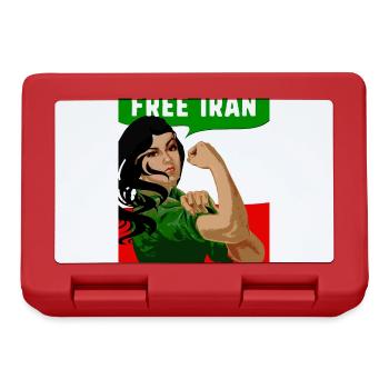 Free Iran, Iran, Free Women, Flag, Democracy,free - Lunchbox - red - Front