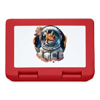 Astronaute Fox dans l’espace - Boîte à goûter - rouge - Devant
