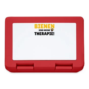 Bienen sind meine Therapie - Brotdose - Rot - Vorne