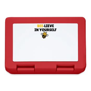Bee-lieve in yourself - Lunchbox - red - Front