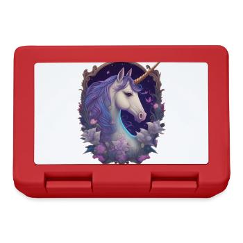 Licorne gothique Poney Magique Cheval Enchanteur - Boîte à goûter - rouge - Devant