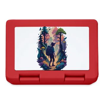 Holidays Nature Hiking in the mountains Leisure Hobby - Lunchbox - red - Front