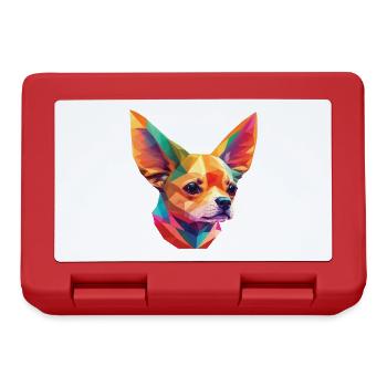 Chihuahua chien grand chien design animal drôle - Boîte à goûter - rouge - Devant
