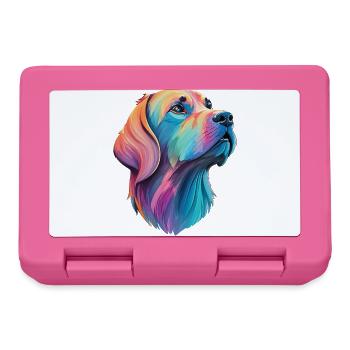Labrador Hund - Liebevoller Vierbeiner Design - Brotdose - Pink - Vorne