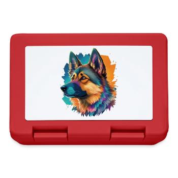 German Shepherd Best Friend and Dog - Lunchbox - red - Front