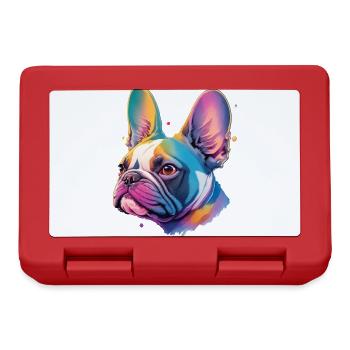Bouledogue Français Fidèles Chiens Ami Chien - Boîte à goûter - rouge - Devant
