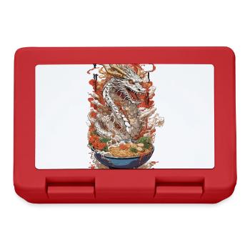 Ramen Drachen Anime Essenskunst Manga Design - Brotdose - Rot - Vorne