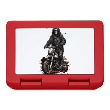 Conception de la Faucheuse de motocross d’Halloween - Boîte à goûter - rouge - Devant