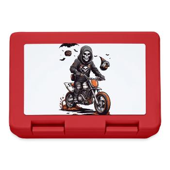 Halloween Motocross Skeleton Racer - Boîte à goûter - rouge - Devant