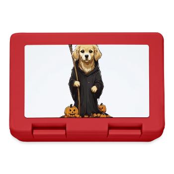 Golden Retriever Sorcier Chiens Mignons Halloween - Boîte à goûter - rouge - Devant