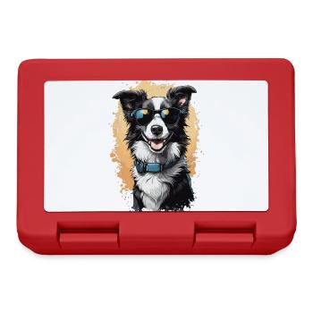Border Collie Elegance for Dog Lovers - Lunchbox - red - Front
