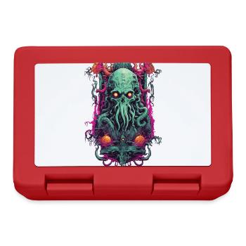 Gothic Cthulhu Demon Halloween Monster Design - Lunchbox - red - Front