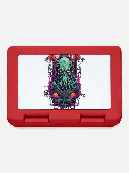 Gothique Cthulhu démon Halloween monstre Design - Boîte à goûter - rouge