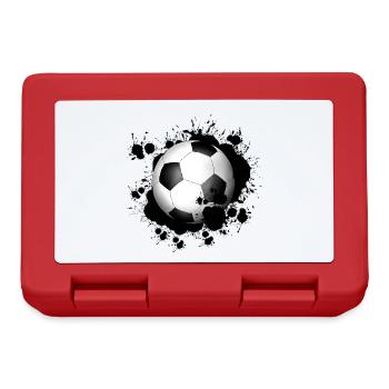 Fußball - Brotdose - Rot - Vorne