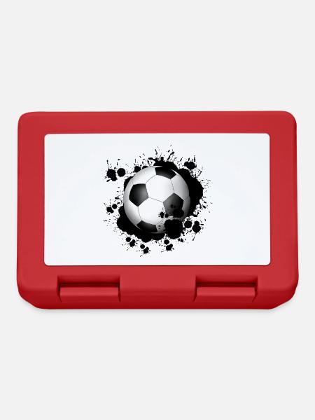 Football - Boîte à goûter - rouge