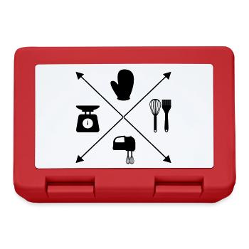to bake - Lunchbox - red - Front