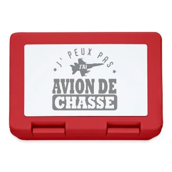 J'peux pas j'ai avion de chasse pilote militaire - Boîte à goûter - rouge - Devant