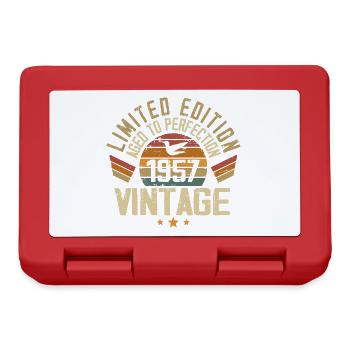 Vintage 1957 Retro 1957 Birthday Gift - Lunchbox - red - Front