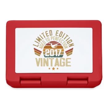 Vintage 2017 Cadeau d’anniversaire 2017 Rétro - Boîte à goûter - rouge - Devant