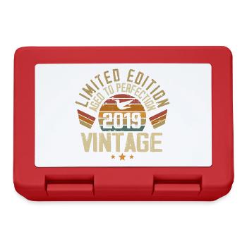 Vintage 2019 Cadeau d’anniversaire 2019 Rétro - Boîte à goûter - rouge - Devant