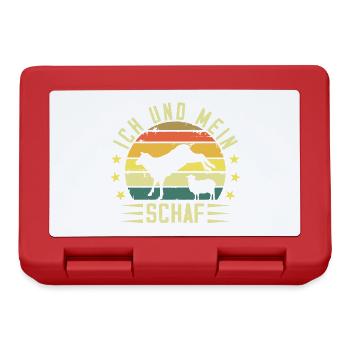 Ich und mein Schaf - Boîte à goûter - rouge - Devant