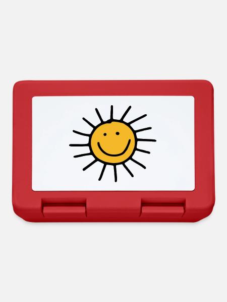Soleil - Boîte à goûter - rouge