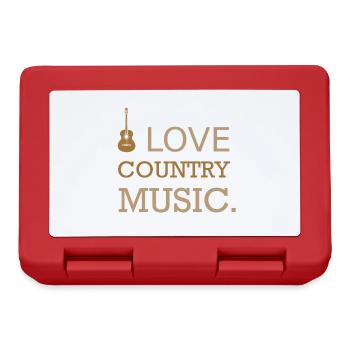 I Love Country Music - Lunchbox - red - Front