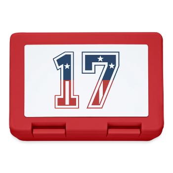 Number 17 USA - Lunchbox - red - Front