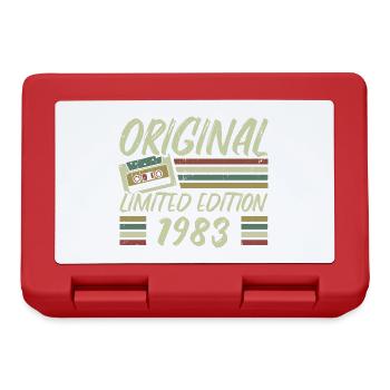 Jahrgang 1983 Retro 1983 Geburtstagsgeschenk - Brotdose - Rot - Vorne