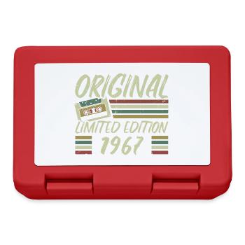 Jahrgang 1967 Retro 1967 Geburtstagsgeschenk - Brotdose - Rot - Vorne