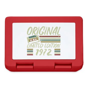 Jahrgang 1972 Retro 1972 Geburtstagsgeschenk - Brotdose - Rot - Vorne