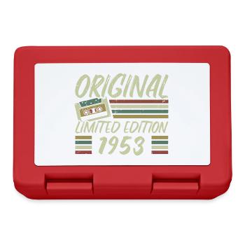 Jahrgang 1953 Retro 1953 Geburtstagsgeschenk - Brotdose - Rot - Vorne