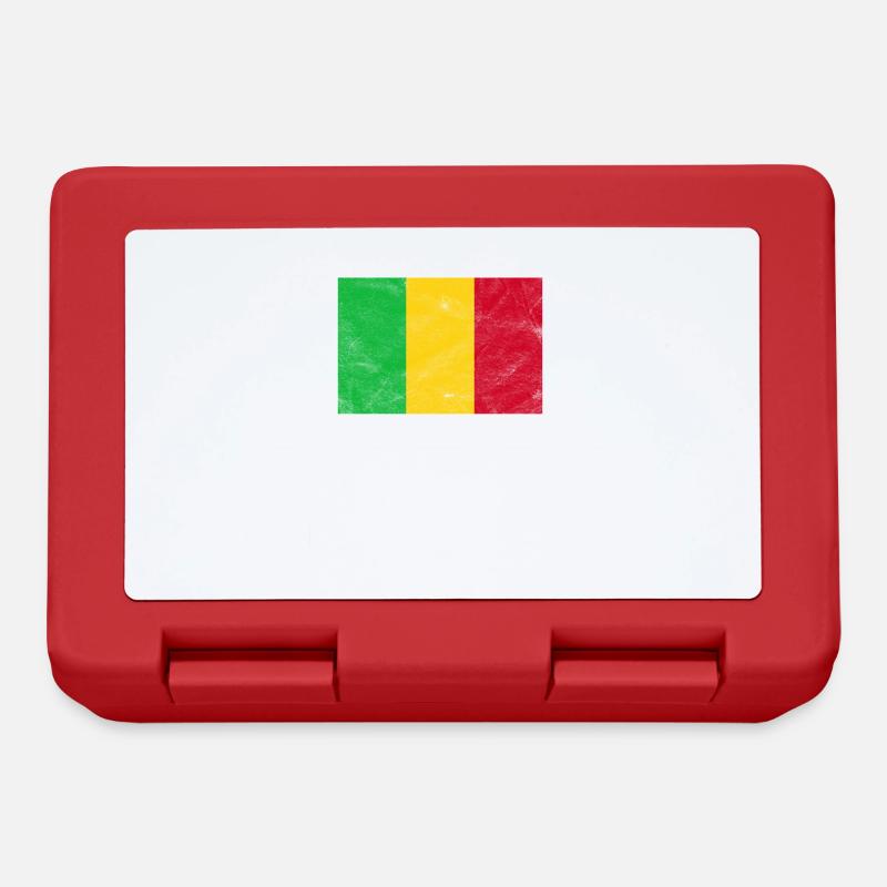 Drapeau Mali Bamako Afrique cadeau - Boîte à goûter - rouge