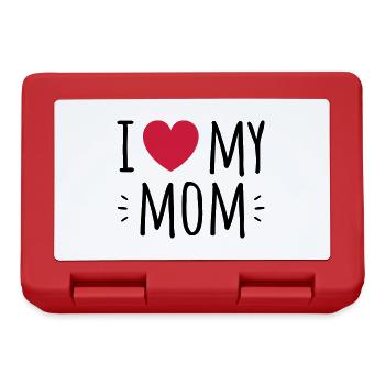 I love my mom - Brotdose - Rot - Vorne