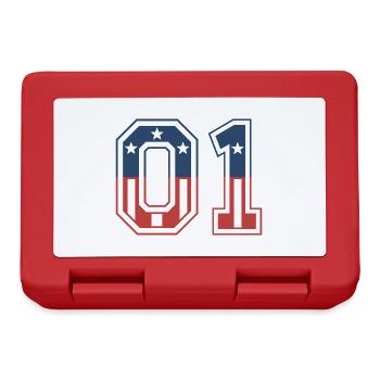 Numéro 01 États-Unis - Boîte à goûter - rouge - Devant