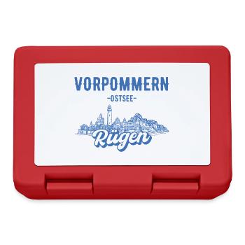 Rügen Urlaub Ostsee Geschenk - Brotdose - Rot - Vorne