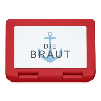 Die Braut Anker - Brotdose - Rot - Vorne