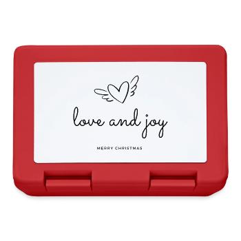 Love And Joy - MERRY CHRISTMAS black - Brotdose - Rot - Vorne