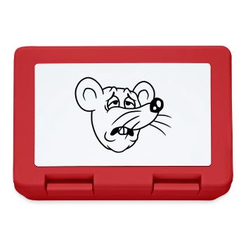 Souris épuisée triste désespérément fatiguée souffrance douce - Boîte à goûter - rouge - Devant