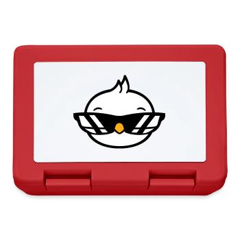 Bird Sunglasses Cool Black Glasses Coolness - Lunchbox - red - Front