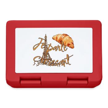 Je parle Croissant-Paris Vibes France - Boîte à goûter - rouge - Devant