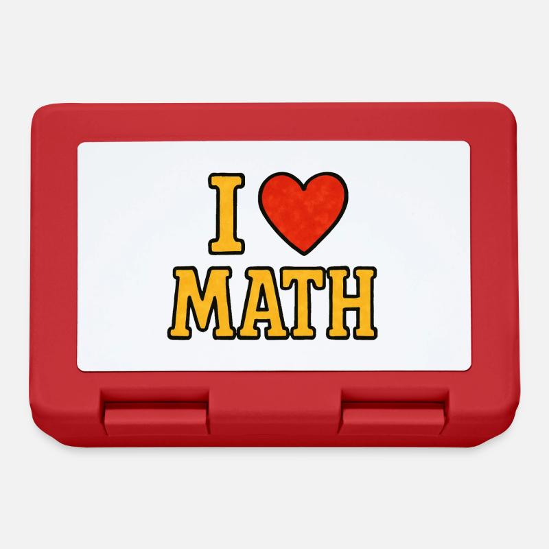 I ♥ Math – Ringard et fier - Boîte à goûter - rouge