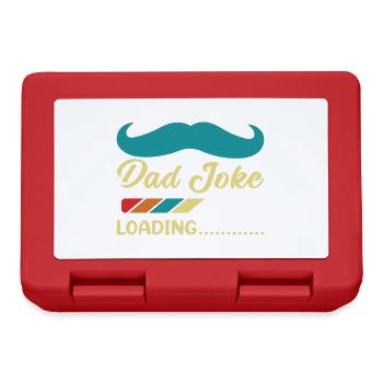 Dad Joke loading Be dad's shirt Gift idea - Lunchbox - red - Front