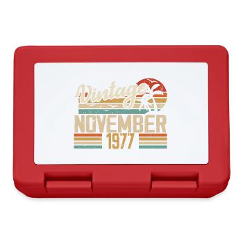 Legendär seit November 1977 - Jahrgang 1977 - Brotdose - Rot - Vorne