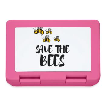 Save The Bees Honey Bee Conservation Nature - Lunchbox - pink - Front